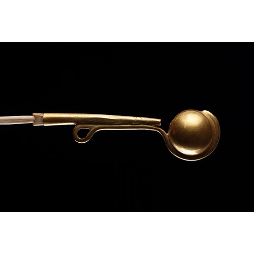 Gold Falconer’s Call or Whistle with Pendant Loop